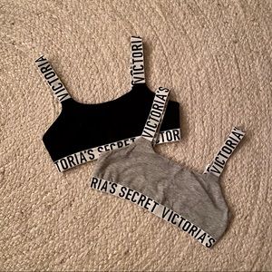 two VS bralettes